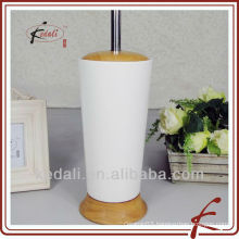 Fashion Wooden Ceramic Toilet Brush Holder Hot Sell 2015